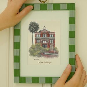 Hand Painted Historical Savannah Georgia Art Card